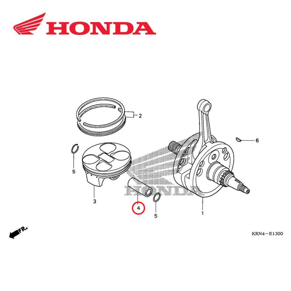 Pino de Pistão Original Honda para CRF250 04/09 CRFX250 04/16