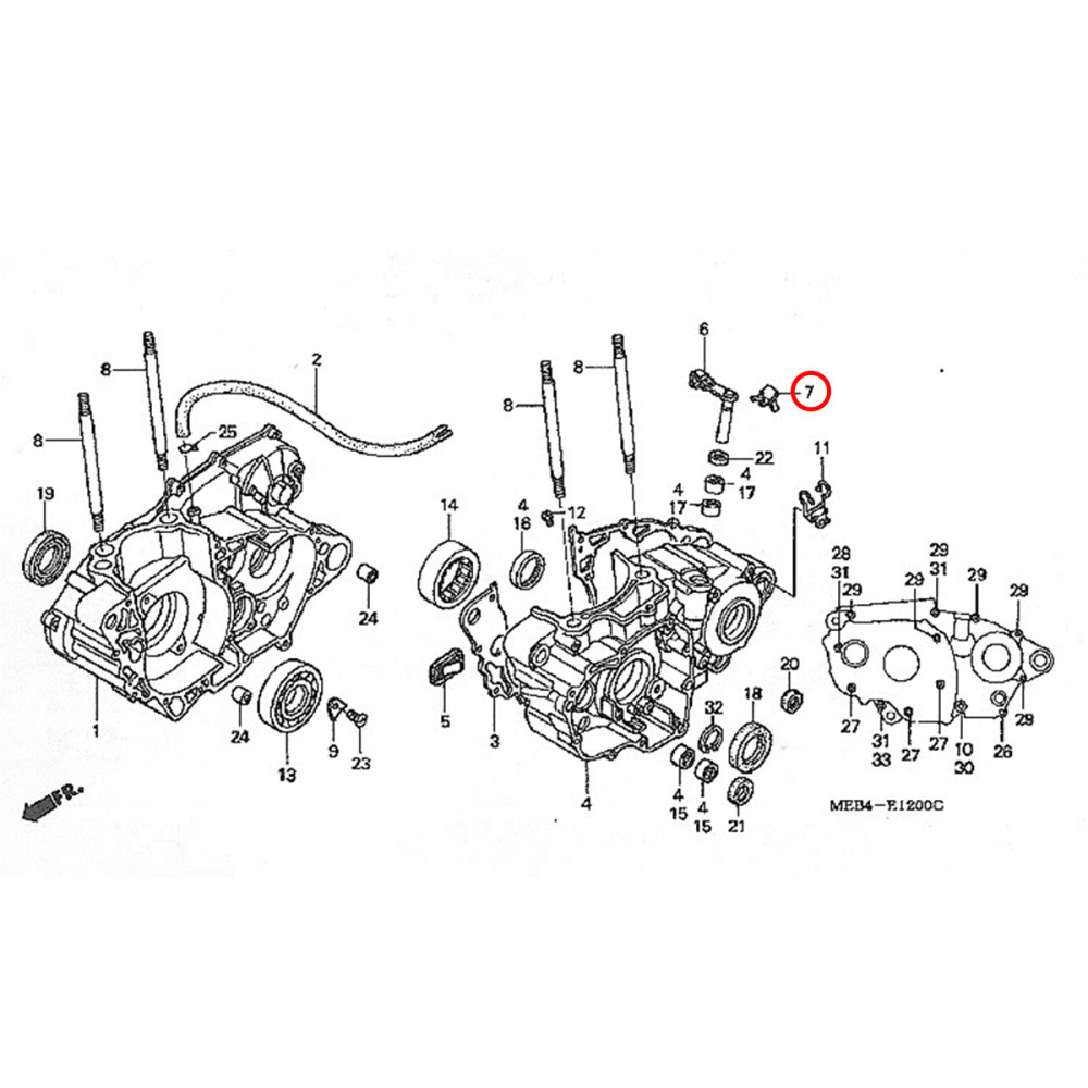 Placa de Alavanca da Embreagem Original Honda para CRF450 02/08 CRF450X 05/15
