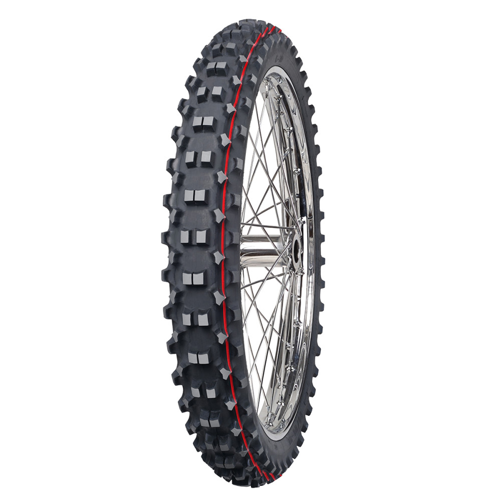 Pneu Mitas 90/90-21 C-19 para Motocross e Velocross - Faixa Vermelha