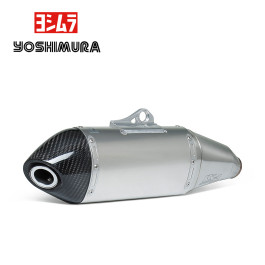 Ponteira e Curva de Escape Yoshimura para Yamaha WRF450 12/15 Alumínio com Ponta de Carbono