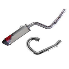 Ponteira + Curva Roncar Modelo Coyote TRS para Honda XR250 07/-
