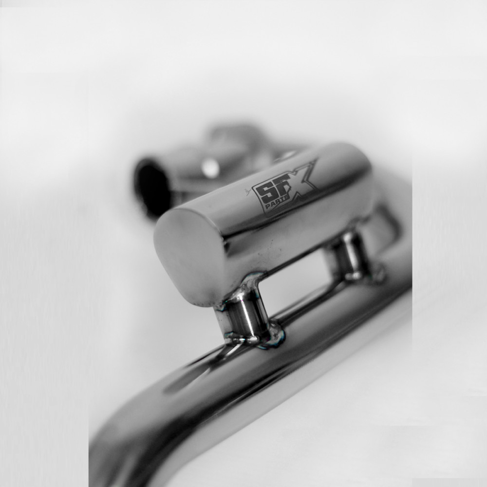 Ponteira + Curva SFX Racing Modelo X5 para Honda CRF230 Carbono