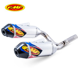 Ponteira Dupla FMF Factory 4.1 de Alumínio com Ponta em Carbono para Honda CRF250 14/16