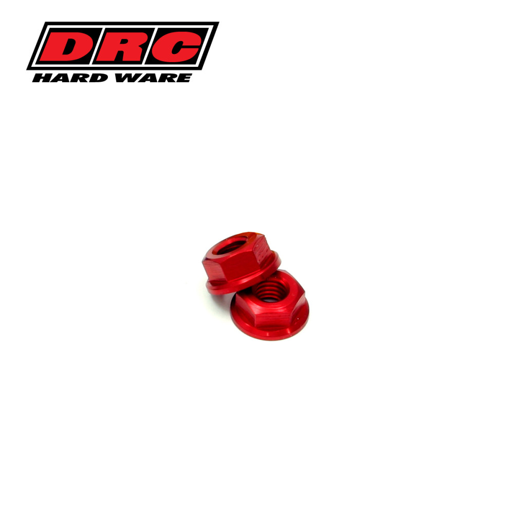 Porca de Alumínio DRC M6-Vermelha