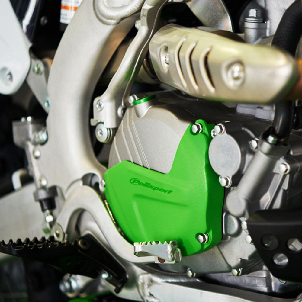 Protetor da Tampa de Embreagem Polisport para Kawasaki KXF450 16/19 Verde