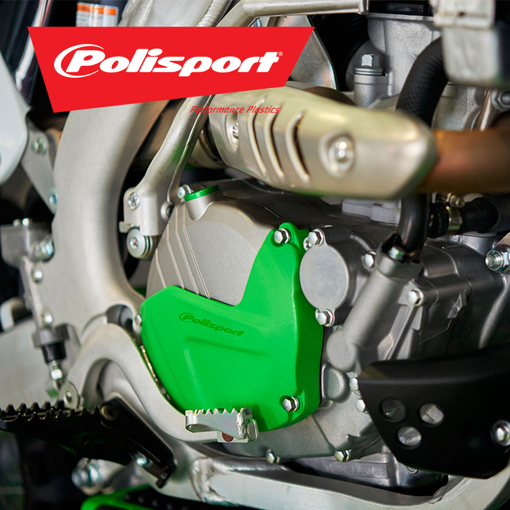 Protetor da Tampa de Embreagem Polisport para Kawasaki KXF250 09/19 Verde