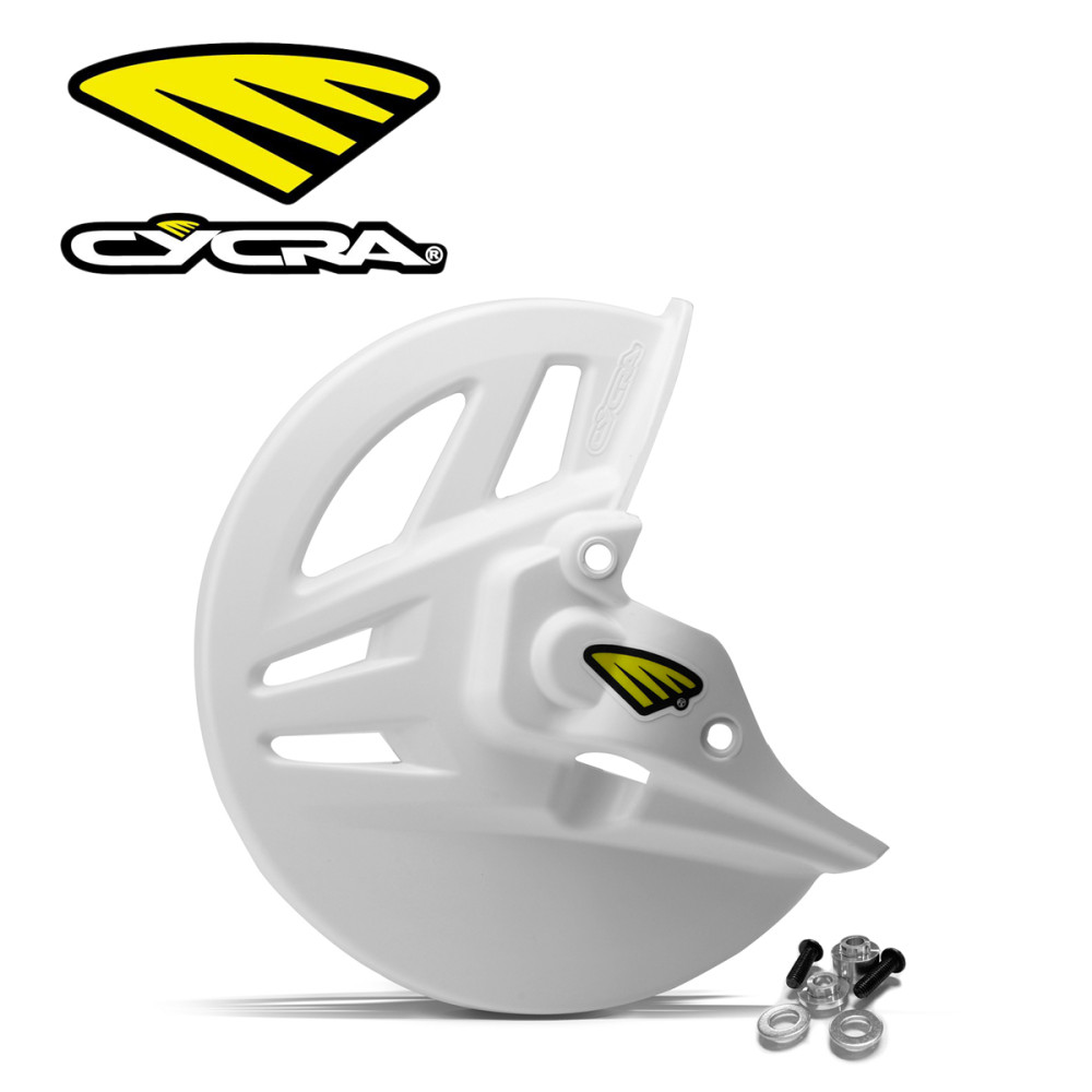 Protetor de Disco Dianteiro Cycra para Honda CRF250 14/17 CRF450 13/16 Branco