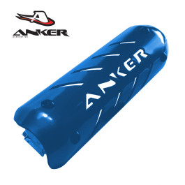 Protetor de Escape Anker Universal para Motos 4T (Alumínio)-Azul-Único