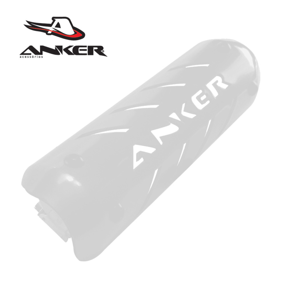 Protetor de Escape Anker Universal para Motos 4T (Alumínio)-Prata-Único