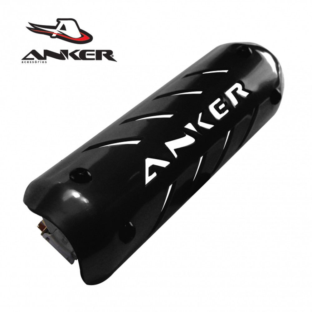 Protetor de Escape Anker Universal para Motos 4T (Alumínio)-Preto-Único