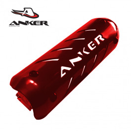 Protetor de Escape Anker Universal para Motos 4T (Alumínio)-Vermelho-Único