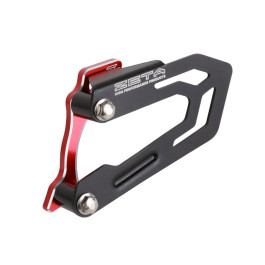 Protetor de Corrente e Pinhão Zeta para Kawasaki KXF250 17/18 KXF450 16/18 (Protege o Bloco do Motor + Pinhão)-Vermelho