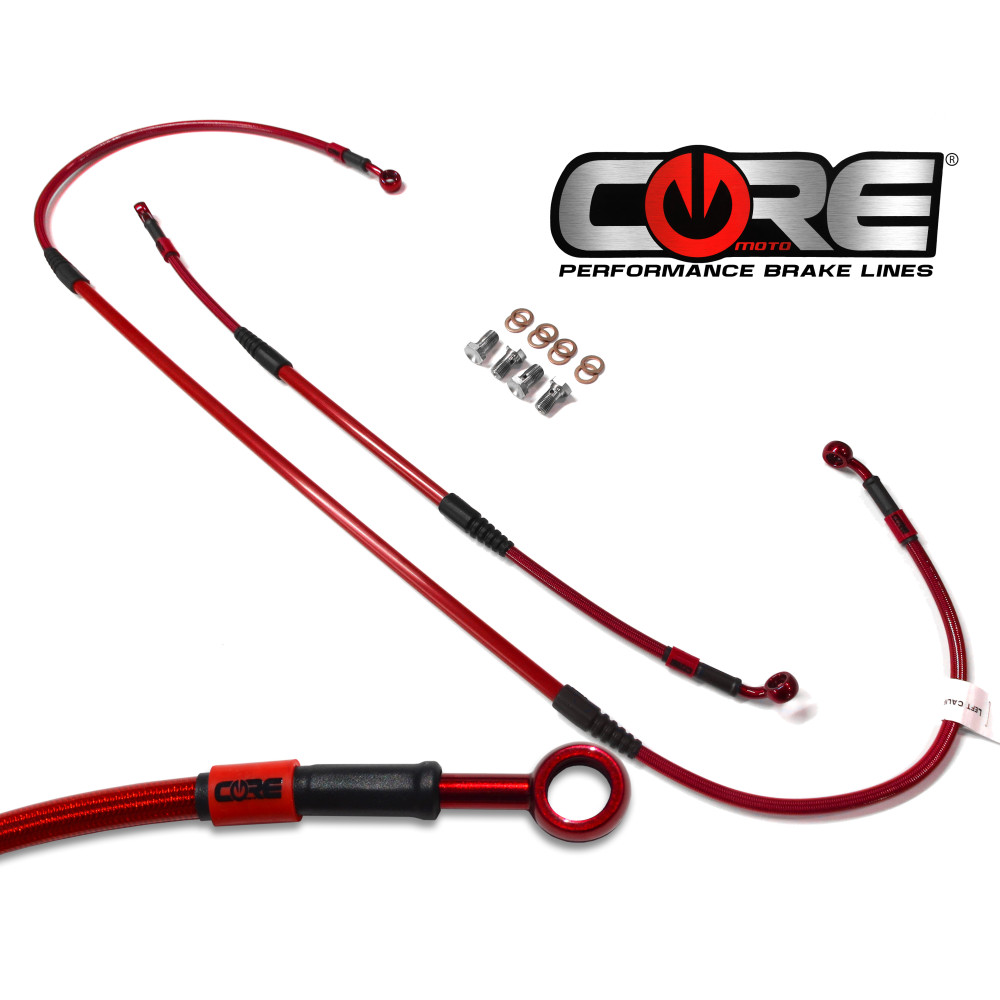 Kit Flexível de Freio Core Moto Honda CRF250 04/09 (Par)