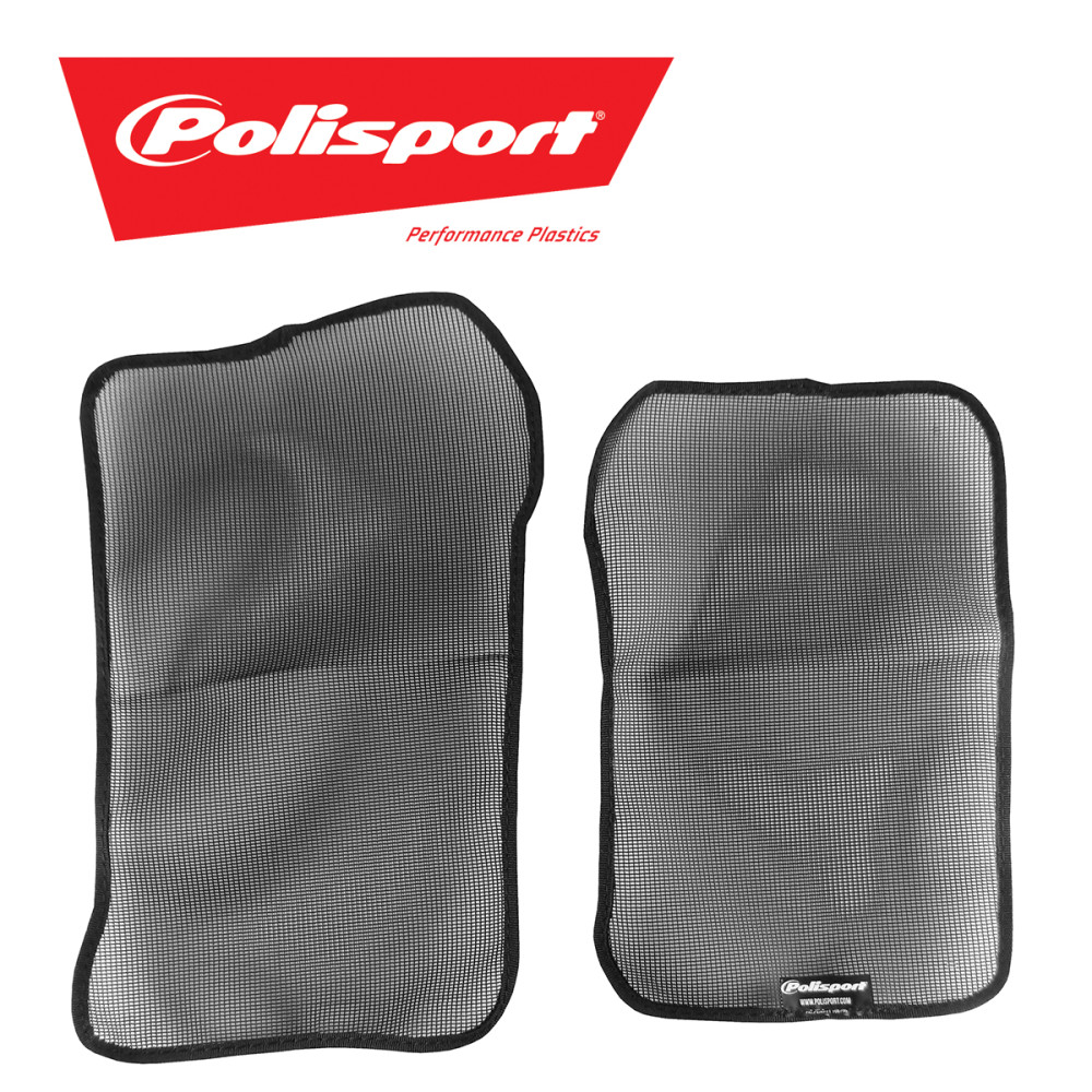 Rede de Proteção da Grade do Radiador Polisport para Kawasaki KXF450 16/18 (Par)