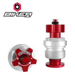 Regulador de Pré Carga Biker para Mola Dianteira Honda CRF230/XR200 Vermelho