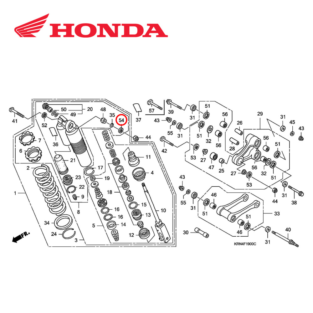 Retentor de Pó Original Honda para CRF/CRFX250/450 02/16