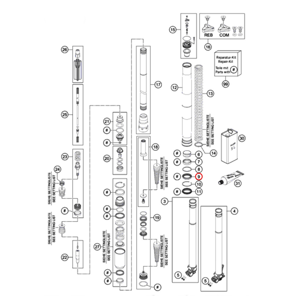 Retentor do Garfo Original KTM/Husqvarna/Husaberg 13/16 48x57,9x11,4