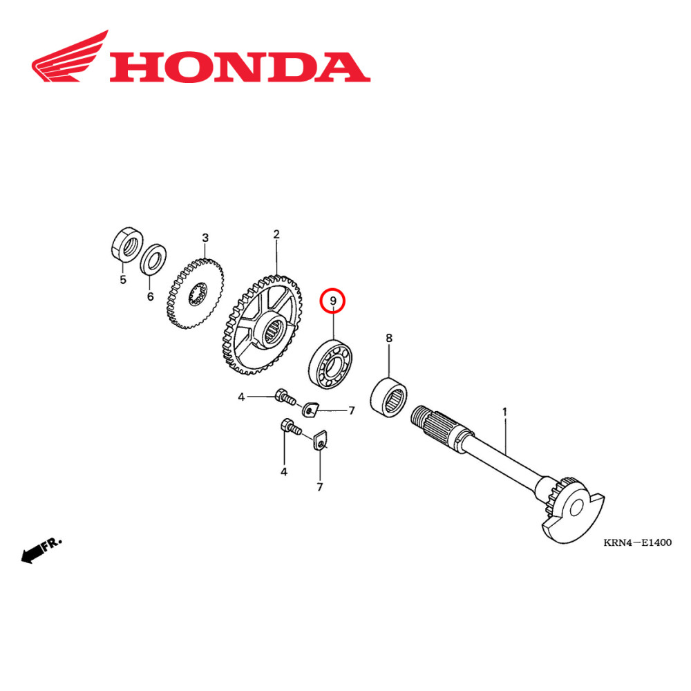 Rolamento do Balanceiro Original Honda para CRF250 04/09 CRFX250 04/17 CRF450 02/08 CRFX450 05/17 Esfera 6003