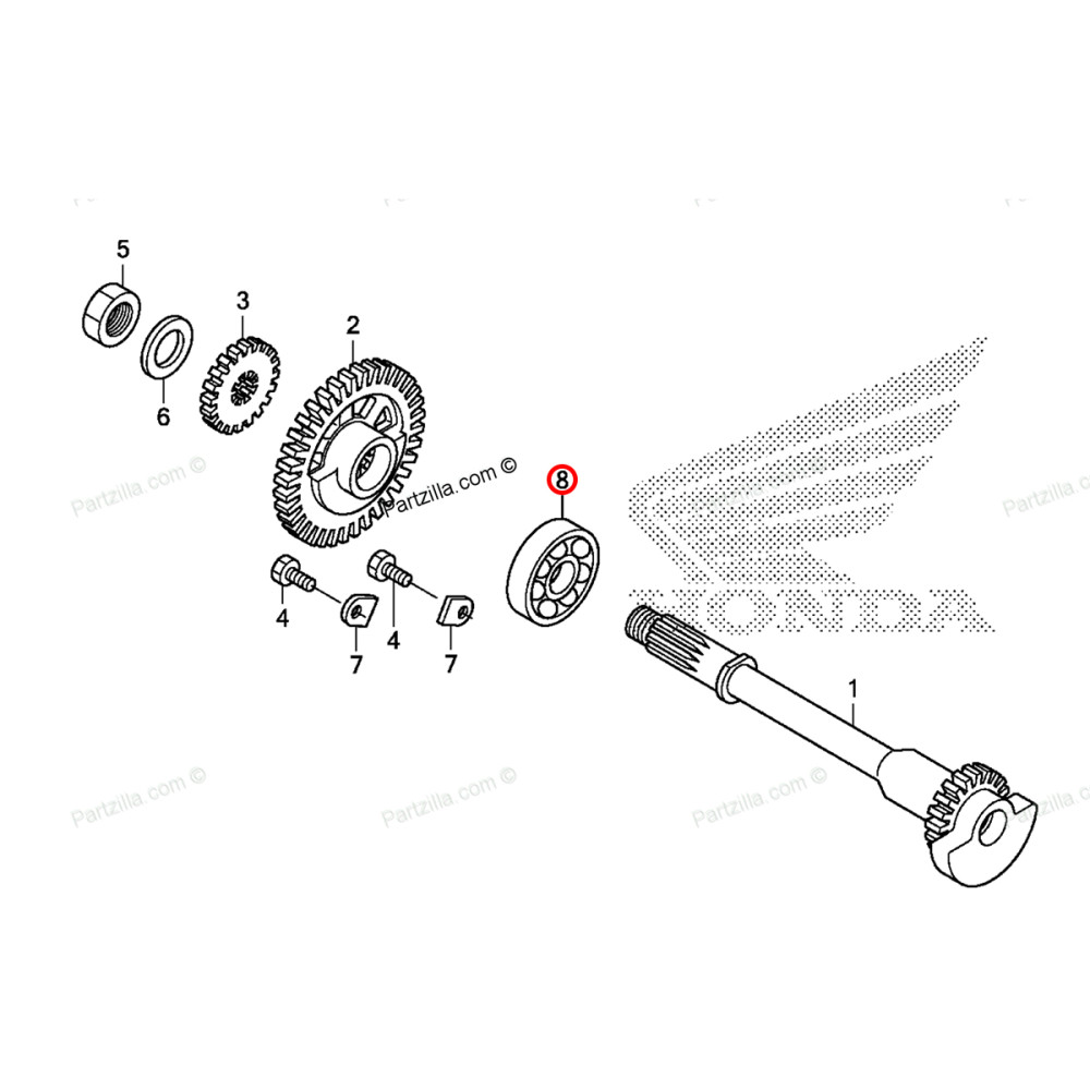 Rolamento do Balanceiro Original Honda para CRF150 07/09