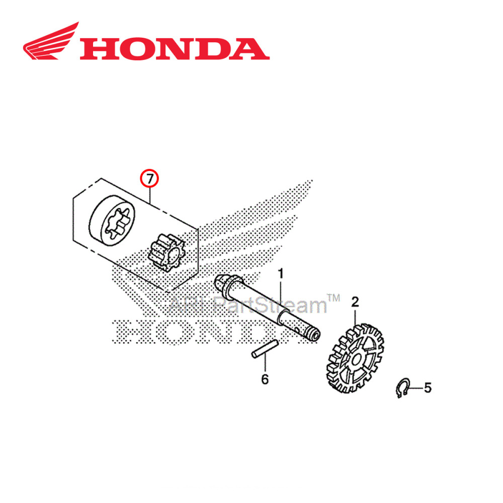Rotor da Bomba de Óleo Interno e Externo Original Honda para CRF150 07/17 CRF250R 04/09 CRF250X 04/17