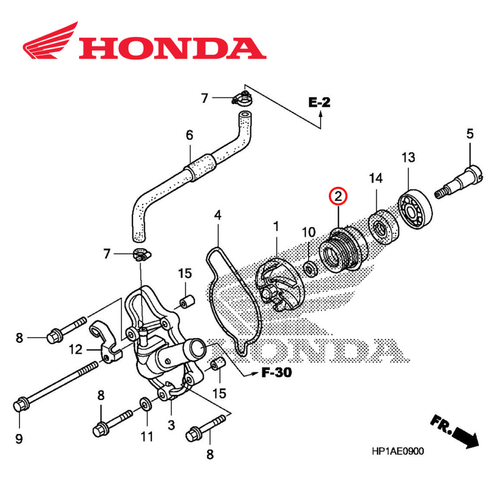 Selo Mecânico para Bomba D'Água Original Honda para CRFX450 05/16 