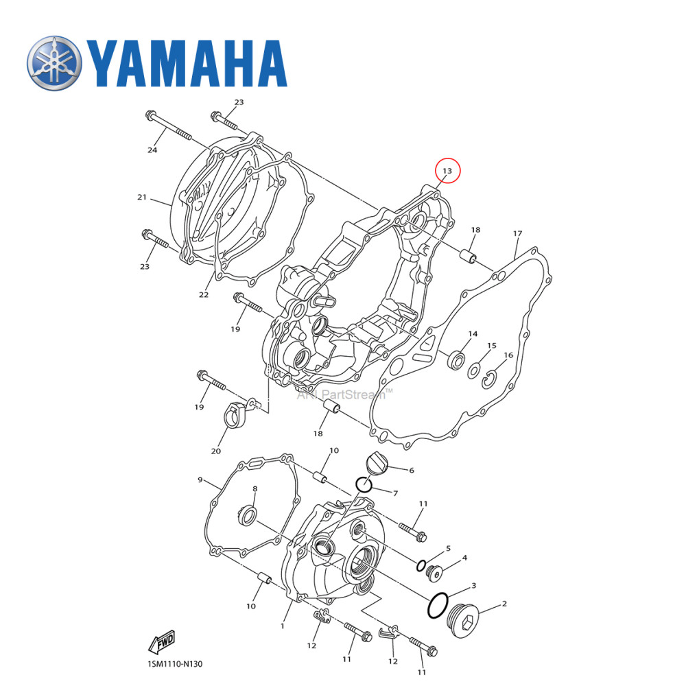 Tampa de Embreagem Original Yamaha para YZF250 14/17 WRF250 15/17