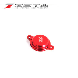Tampa do Filtro de Óleo Zeta para Yamaha YZF250 14/15 YZF450 10/15-Vermelha