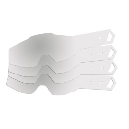 Tear Off 100% Mattos para Racecraft / Accuri / Strata (C/ 10 Unidades) Transparente