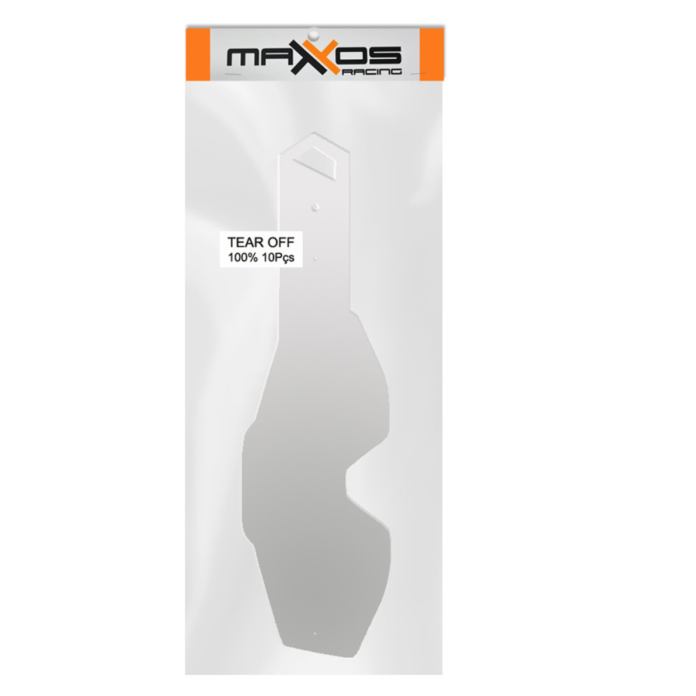 Tear Off 100% Mattos para Racecraft / Accuri / Strata (C/ 10 Unidades) Transparente