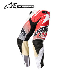 Calça Alpinestars Techstars modelo 2014-Vermelho/Cinza-40