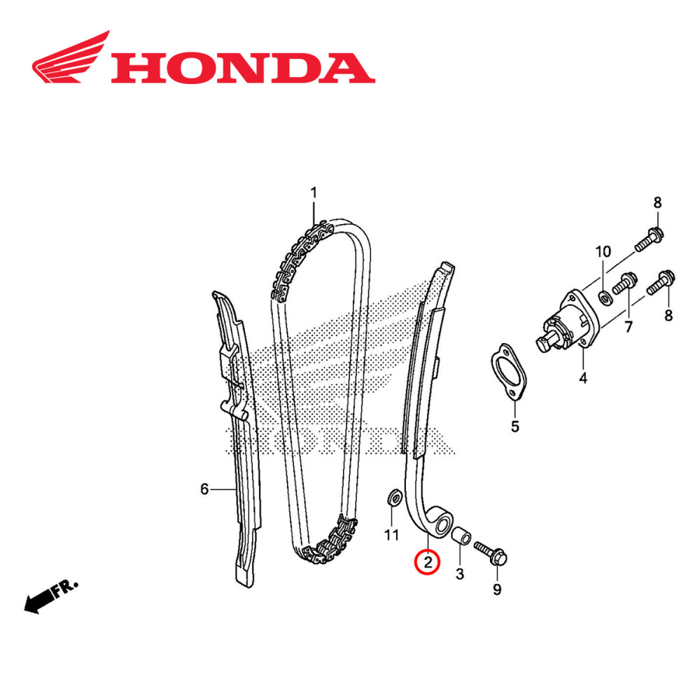 Tensor da Corrente de Comando Original Honda para CRF250 04/09 CRFX250 04/17