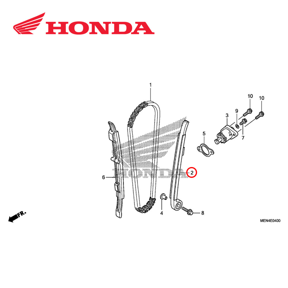 Tensor da Corrente de Comando Original Honda para CRF450 09/16