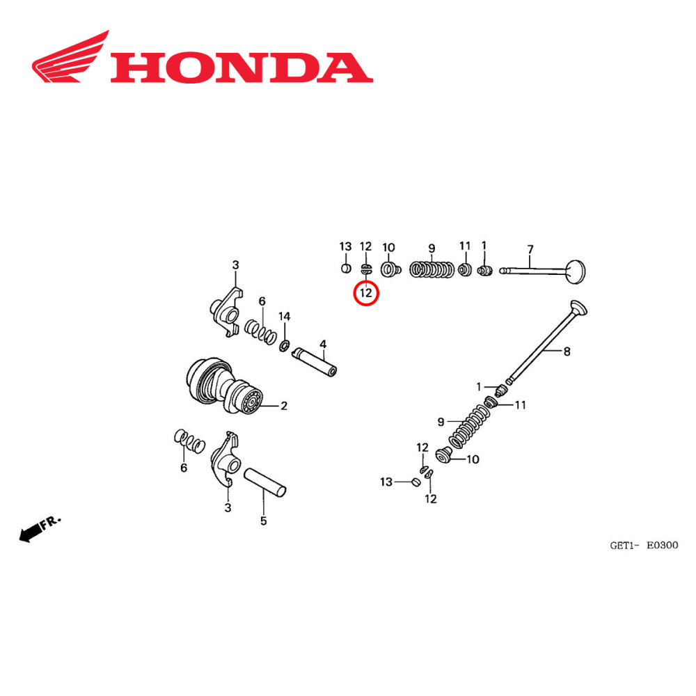 Trava da Válvula de Escape Original Honda para CRF150 07/09 CRF250 08/15