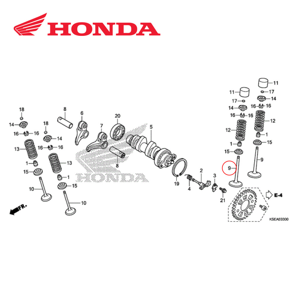 Válvula de Admissão Original Honda para CRF150 07/19