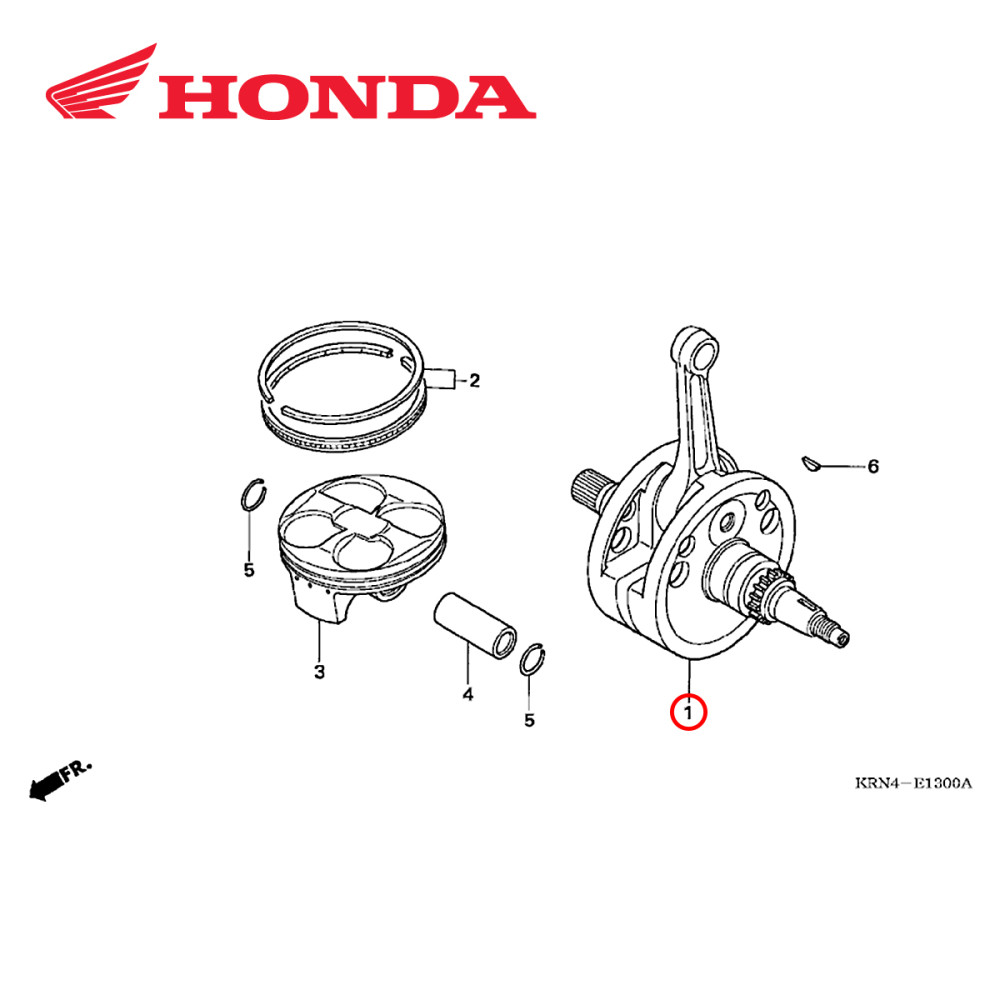 Virabrequim Completo Original Honda para CRF250 04/09