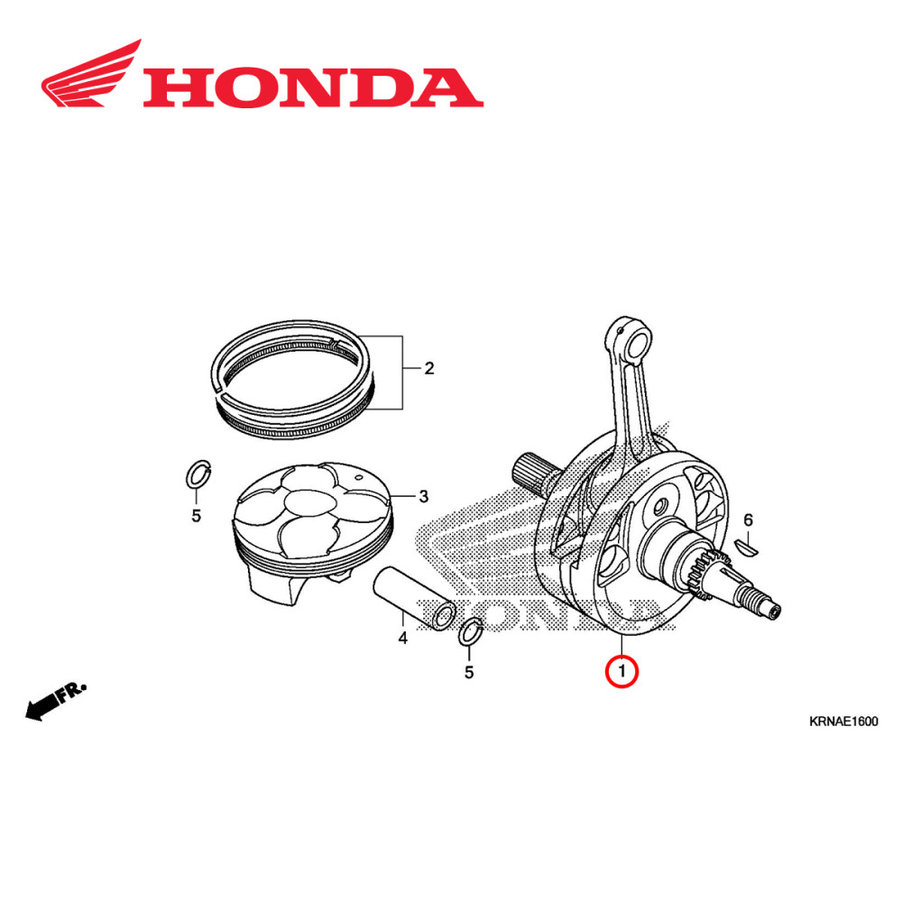 Virabrequim Completo Original Honda para CRF250 10/11