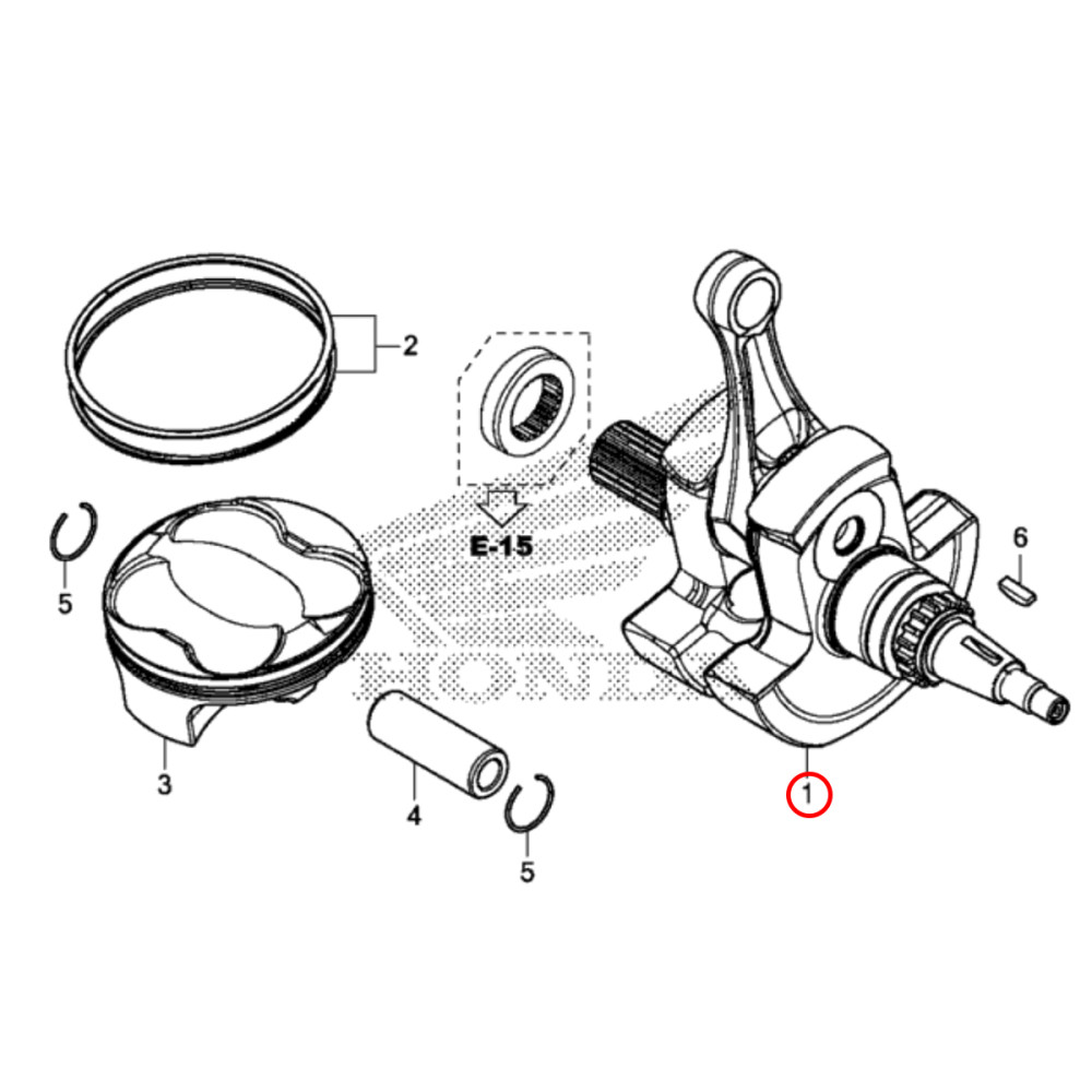 Virabrequim Completo Original Honda para CRF450 17/18