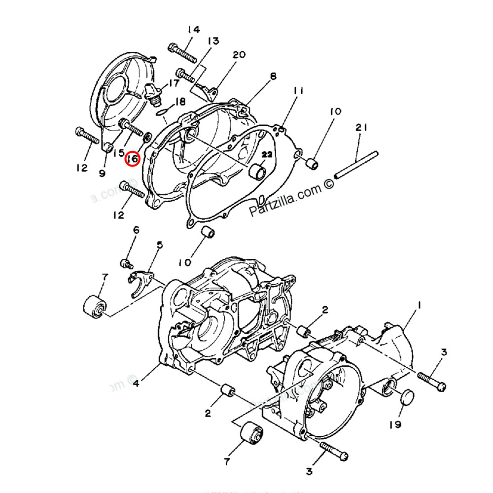Washer Plate (Arruela) Original Yamaha