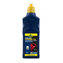 Óleo Putoline Sintético Syntec 4+ Ester Tech 15W50 - 100% Sintetico para Motor 4T com Aditivo Technomoto - On Road - (1 LITRO)