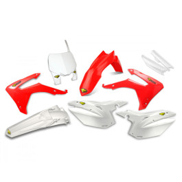 Kit Plástico Cycra Honda CRF250 14/17 CRF450 13/16 Réplica Com Number Plate Frontal Protetor Bengala 