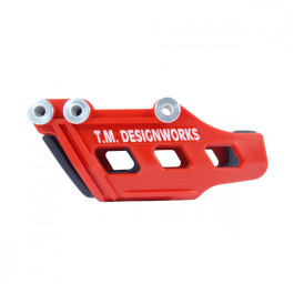 Guia de Corrente Traseiro com Refil Tm Designworks Dirt Cross para Honda CRF250/450 05/06 CRFX250 06 CRFX450 05/07 CR125/250 05/07-Vermelho