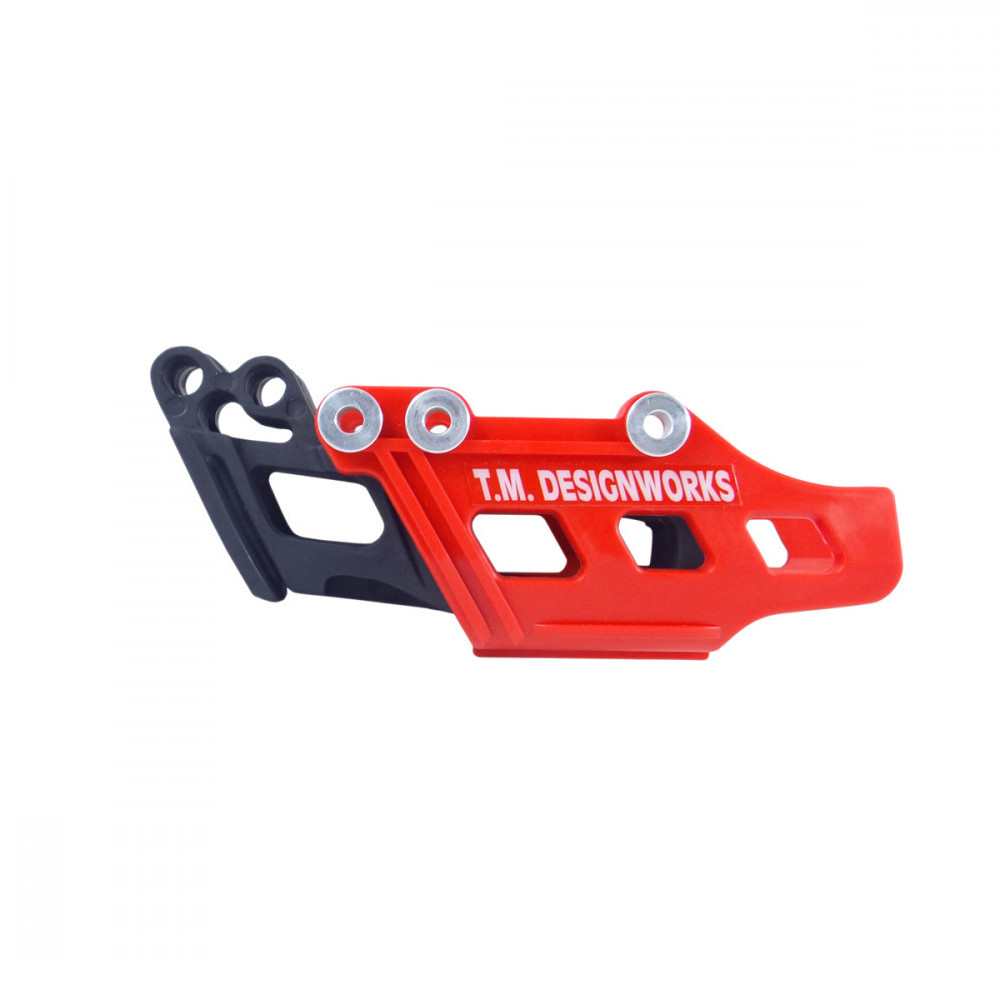 Guia de Corrente Traseiro com Refil Tm Designworks Dirt Cross para Honda CRF250/450 05/06 CRFX250 06 CRFX450 05/07 CR125/250 05/07-Vermelho