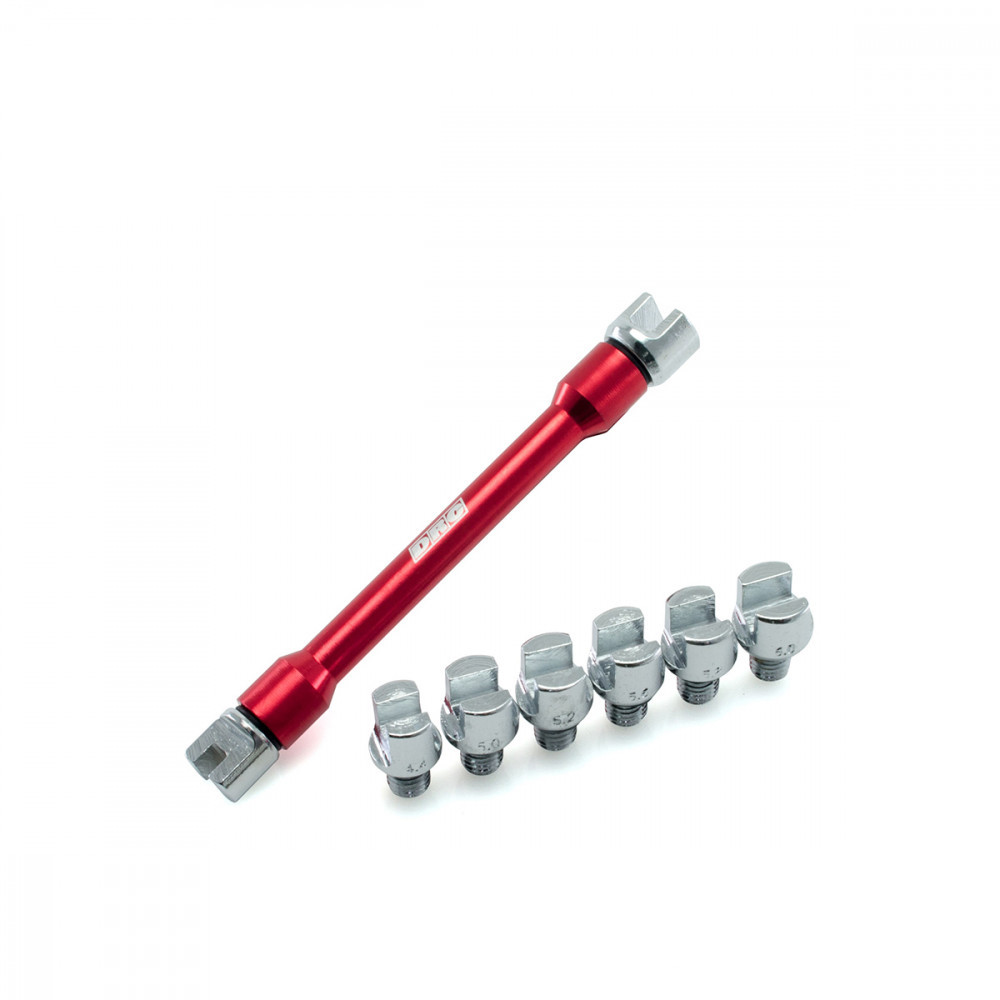 Chave DRC para Apertar Nipel 4.2mm até 6.2mm-Vermelha