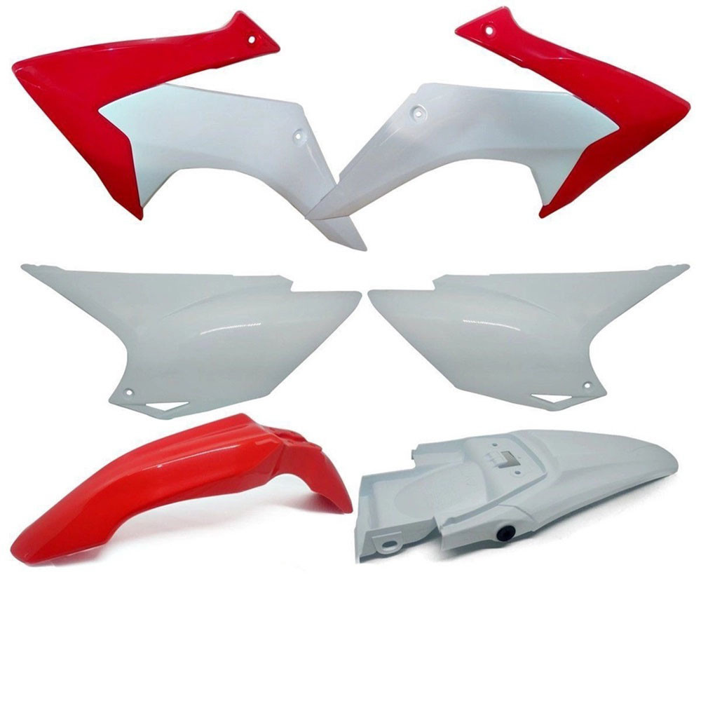 Kit Plástico Avtec para CRF230 15/20 Branco/Vermelho