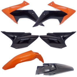 Kit Plástico Avtec para CRF230 15/20 Laranja/Preto