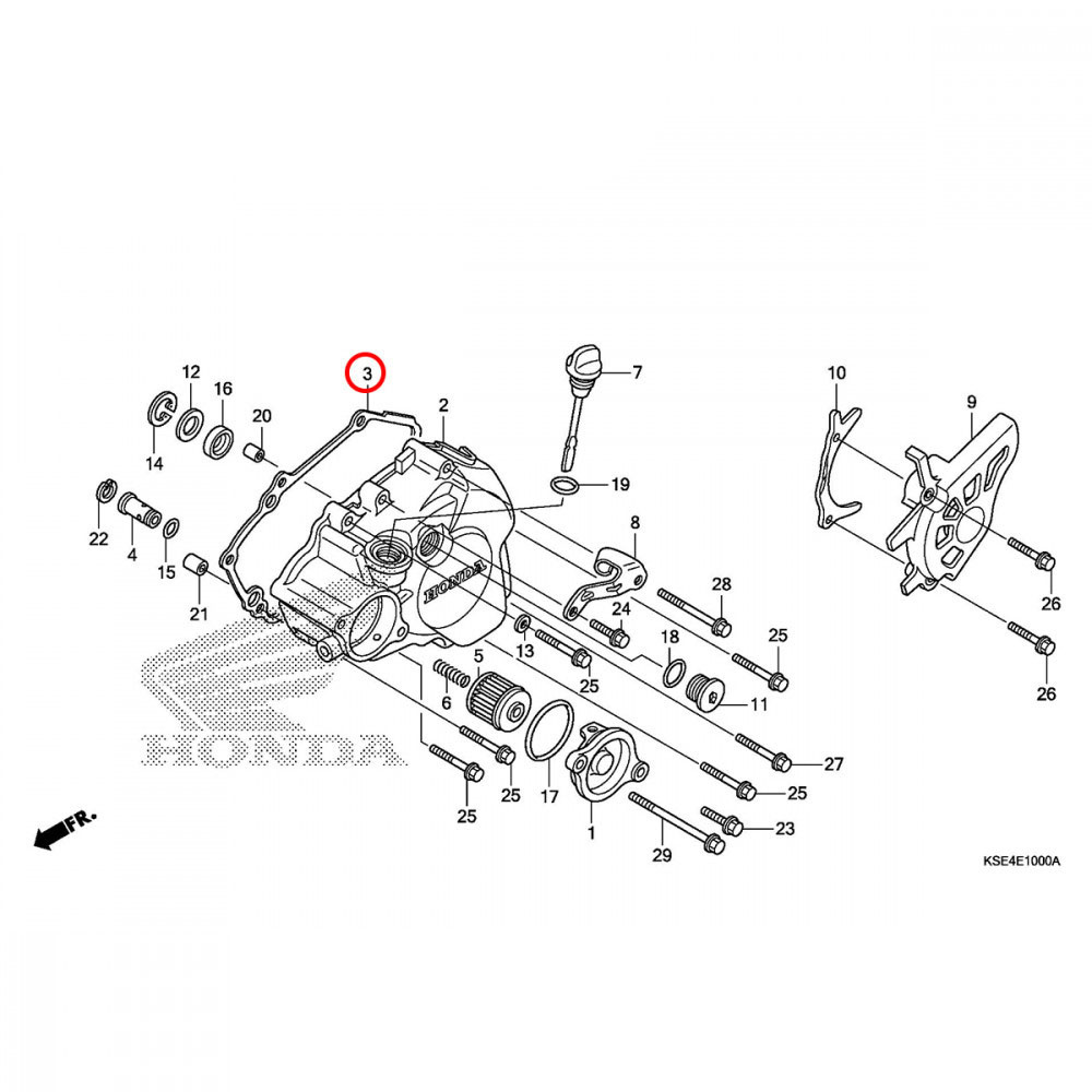 Junta da Tampa do Magneto Original Honda para CRF 150 07/19
