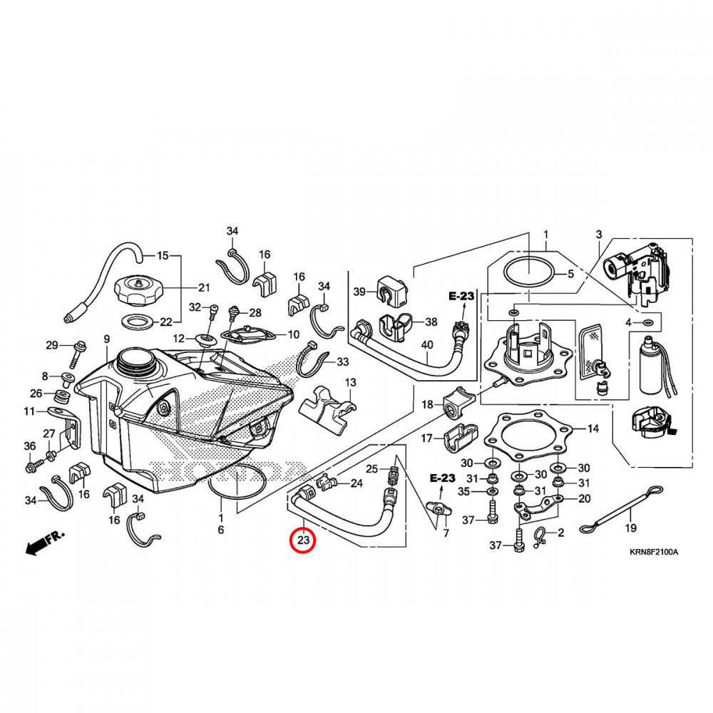 Mangueira de Alimentação Original Honda para CRF250 10/14