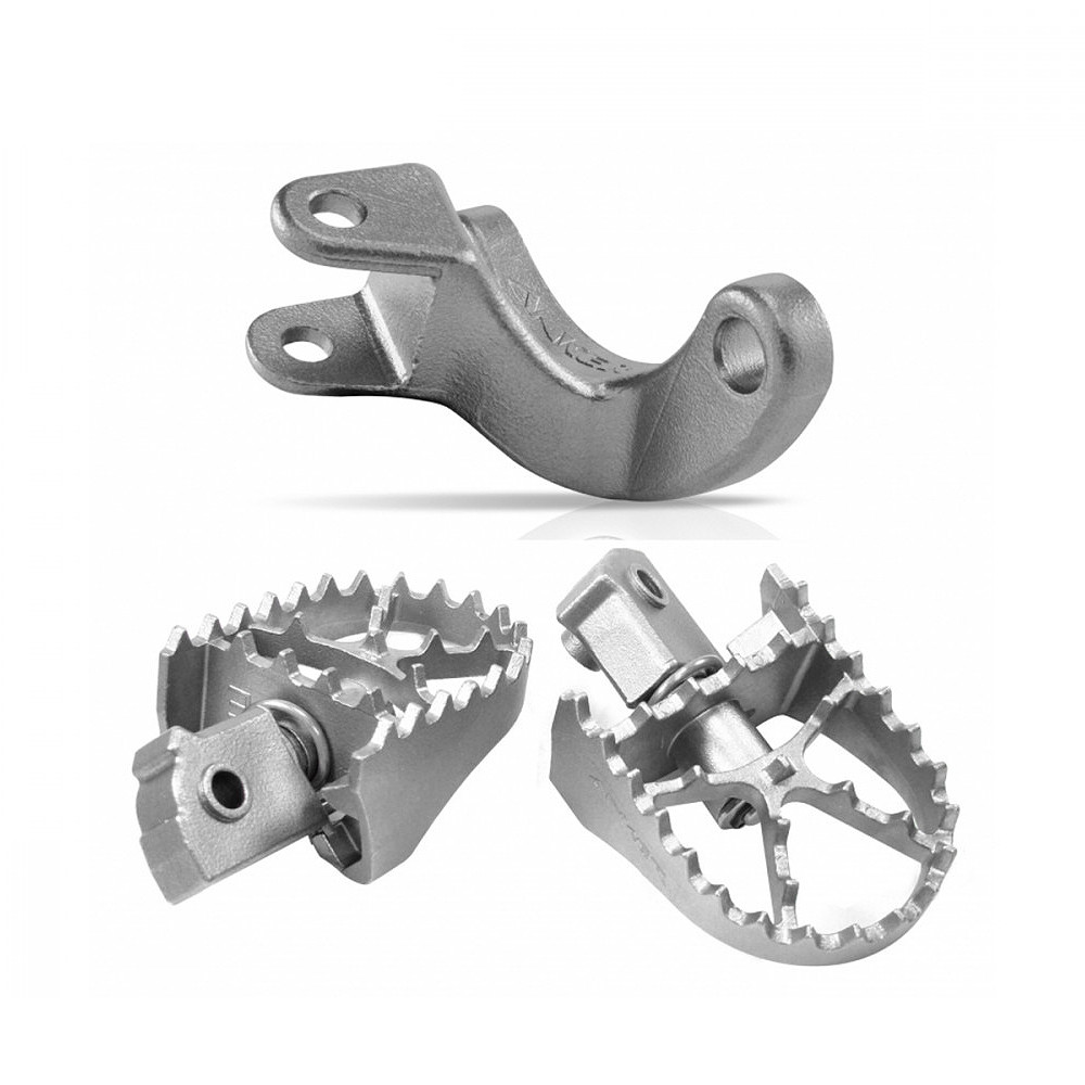 Combo Pedaleira Anker para Honda CRF230 com Suporte para o Lado Direito Curto - Articulada 