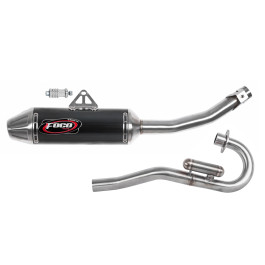 Ponteira + Curva Foco Racing para Honda CRF 230 Preta