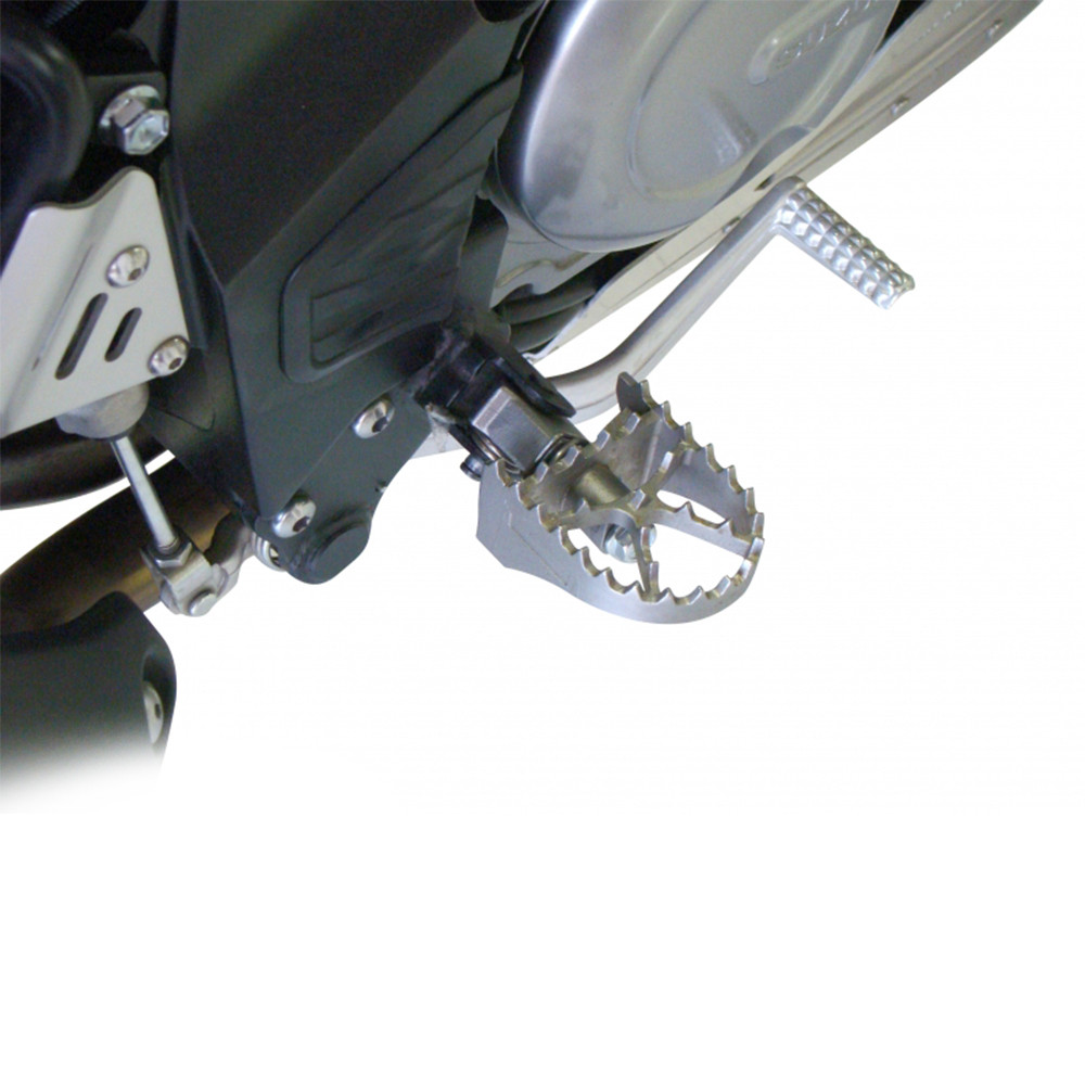 Pedaleira Anker para Suzuki 650/1000 V-Strom (Articulada) Inox